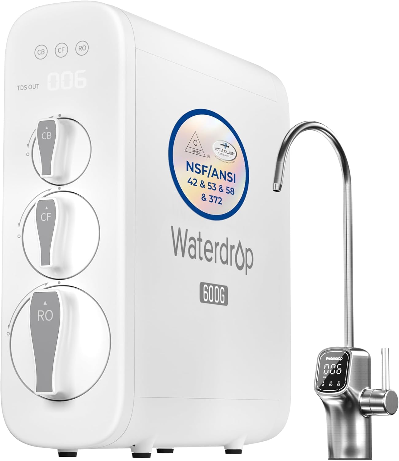 System RO Waterdrop G3P600 pod zlew