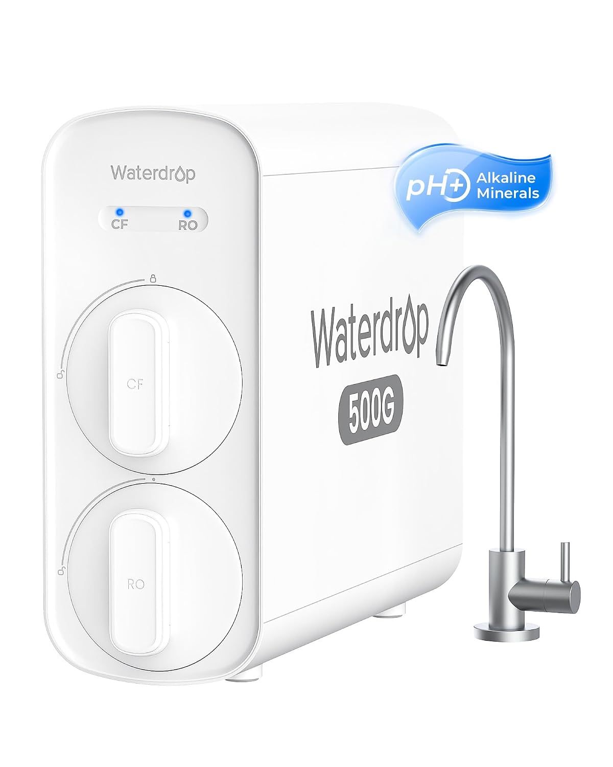 Kompaktowy system RO Waterdrop G5P500A z mineralizacją