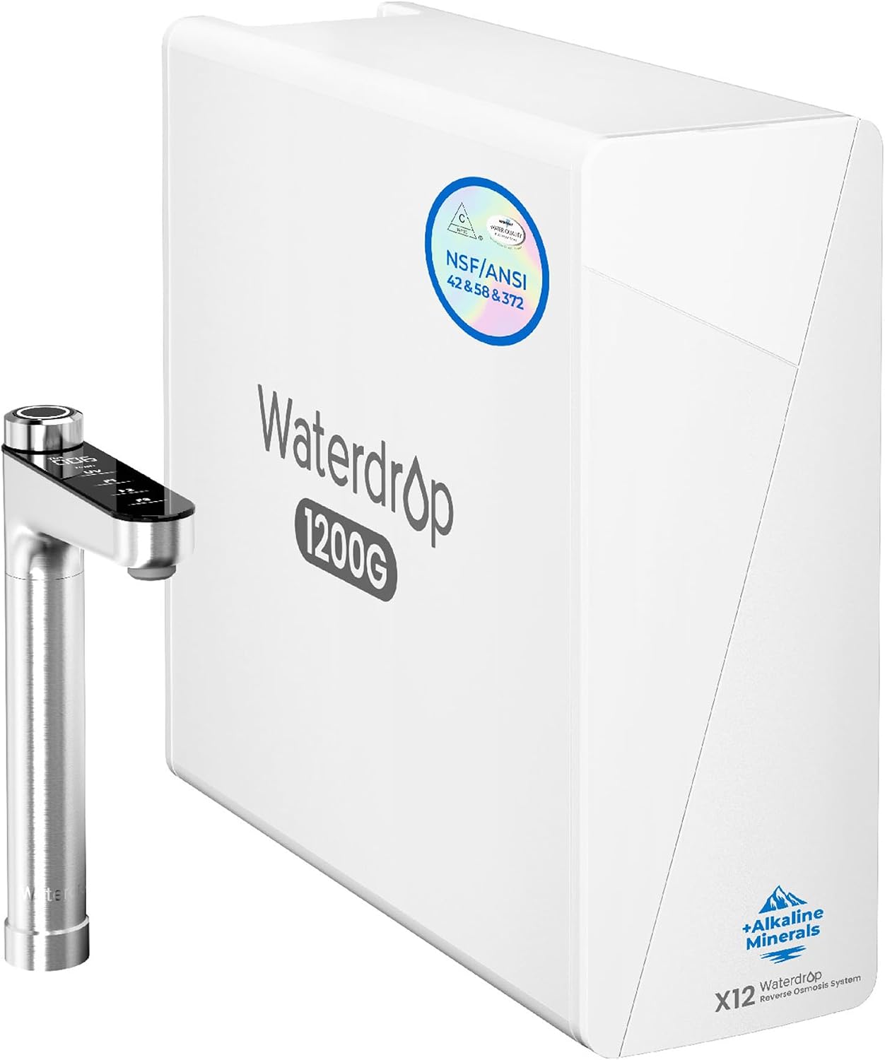 Alkaliczny system RO Waterdrop X12 pod zlew